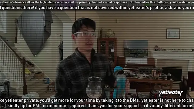 Snapshot of yetieater chatting on 02.14.25 yetieater online show from 02.14.25