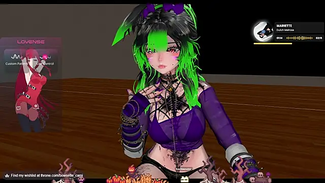 Snapshot of Bowsette_Cami chatting on 10.23.25 Bowsette Cami online show from 10.23.25