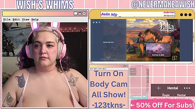 Snapshot of nevermakeawish chatting on 06.30.26 nevermakeawish online show from 06.30.26