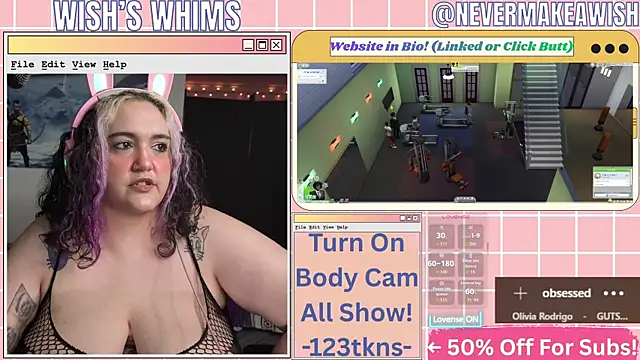 Snapshot of nevermakeawish chatting on 07.18.26 nevermakeawish online show from 07.18.26