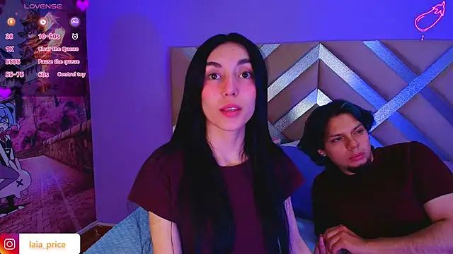 Snapshot of Laia_and_Damian chatting on 09.24.25 Laia and Damian online show from 09.24.25