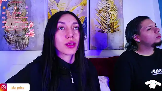 Snapshot of Laia_and_Damian chatting on 11.08.25 Laia and Damian online show from 11.08.25