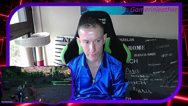 Snapshot of Gamerinleather chatting on 11.01.25 Gamerinleather online show from 11.01.25