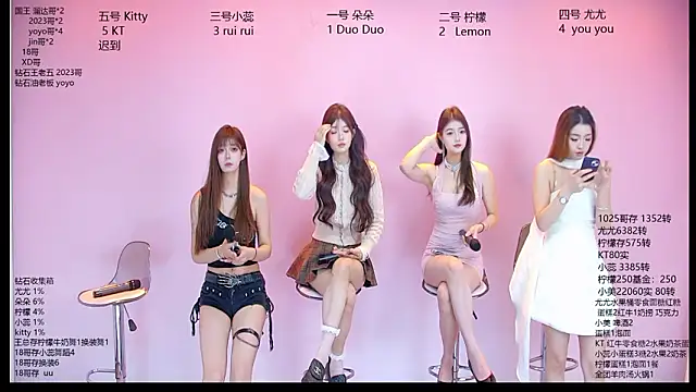 Snapshot of DX-003 chatting on 03.04.26 DX-003 online show from 03.04.26