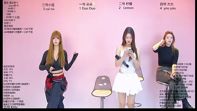 Snapshot of DX-003 chatting on 04.16.26 DX-003 online show from 04.16.26