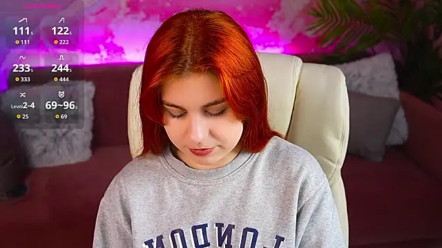 GingerPinky online show from 02.04.26