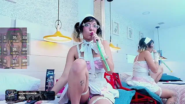 Snapshot of Moonanggel chatting on 01.09.26 Moonanggel online show from 01.09.26