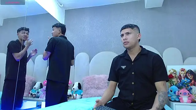 Snapshot of party_duo_playboy chatting on 03.26.26 party duo playboy online show from 03.26.26