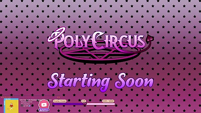Snapshot of PolyCircus chatting on 04.21.26 PolyCircus online show from 04.21.26