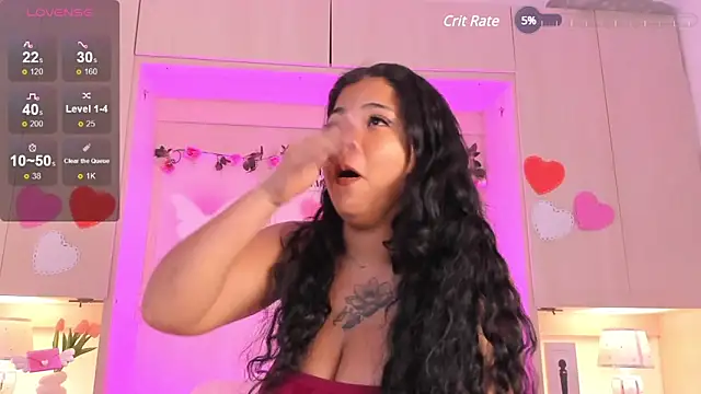 Snapshot of SophiaaStone chatting on 02.20.25 SophiaaStone online show from 02.20.25