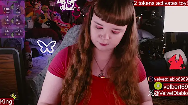 Snapshot of VelvetDiablo chatting on 05.19.26 VelvetDiablo online show from 05.19.26