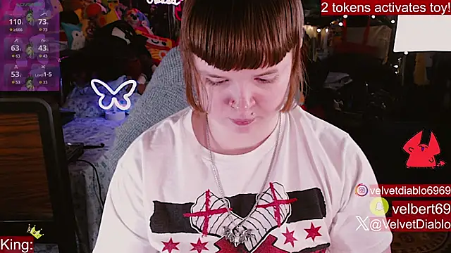 Snapshot of VelvetDiablo chatting on 05.26.26 VelvetDiablo online show from 05.26.26