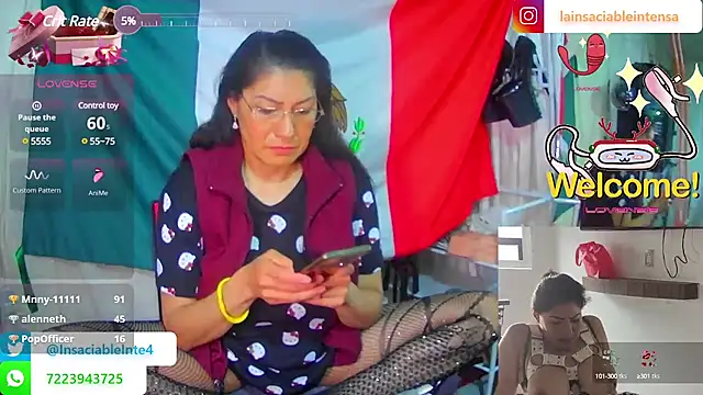 LaInsaciableIntensa online show from 03.14.25