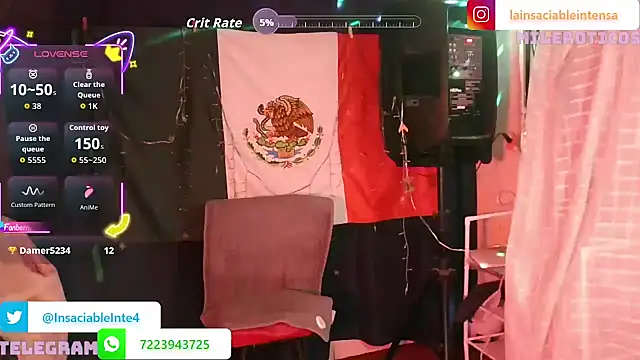 LaInsaciableIntensa online show from 03.23.26