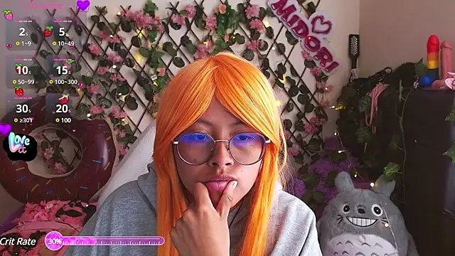 Snapshot of MidoriQuiinn chatting on 01.24.25 MidoriQuiinn online show from 01.24.25