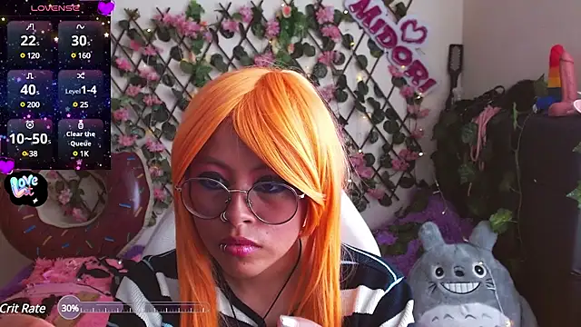 Snapshot of MidoriQuiinn chatting on 01.25.25 MidoriQuiinn online show from 01.25.25