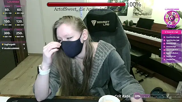 Snapshot of ArtofSweet chatting on 05.05.26 ArtofSweet online show from 05.05.26