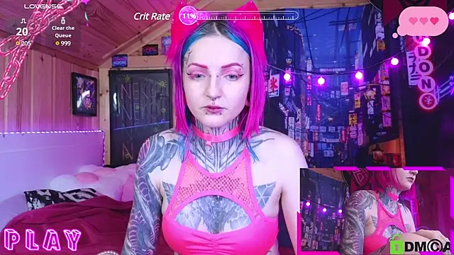 Snapshot of NekoCyber chatting on 12.11.24 NekoCyber online show from 12.11.24