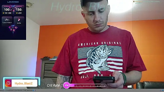 Snapshot of Hydro-Blastz chatting on 03.22.25 Hydro-Blastz online show from 03.22.25